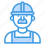 avatar, construction, people, profile, user, worker 