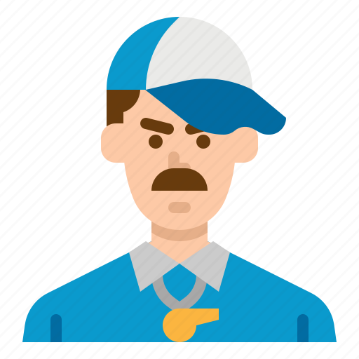 Coach, man, professions, trainer, training icon - Download on Iconfinder