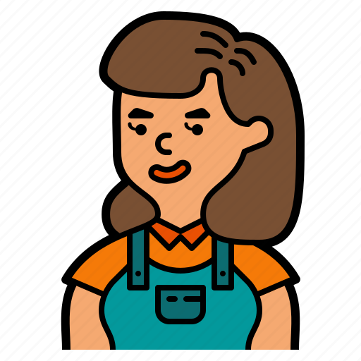 Young, profile, people, overalls, girl, user, avatar icon - Download on Iconfinder