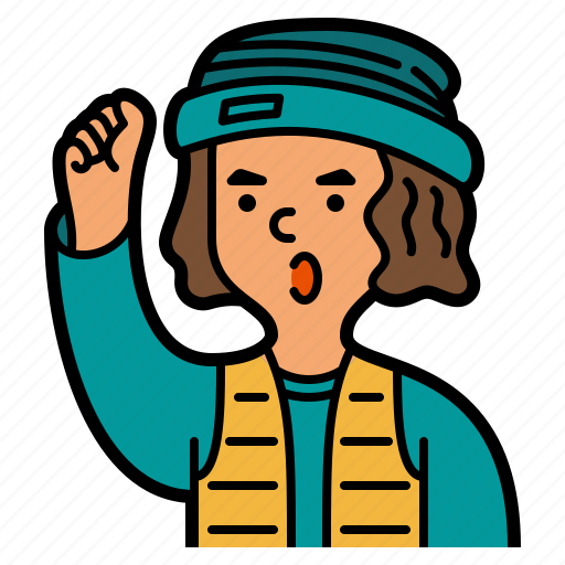 Boy, profile, wool, avatar, hat, man, user icon - Download on Iconfinder