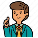 woker, profile, businessman, avatar, man, user, suit