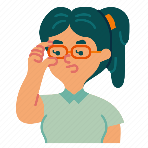 Girl, young, user, glasses, profile, people, avatar icon - Download on Iconfinder