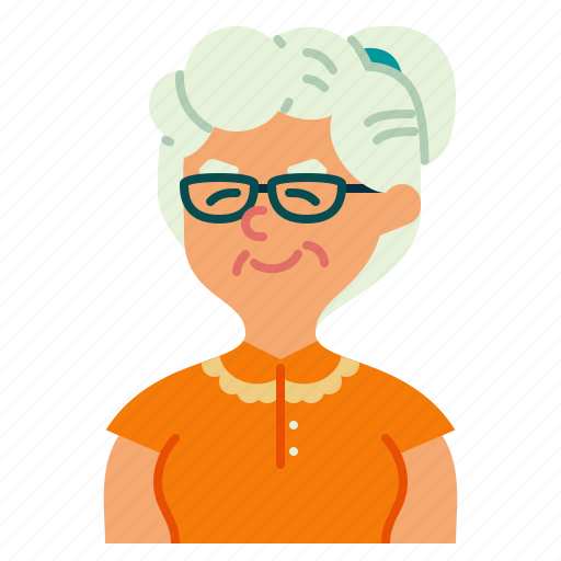 User, glasses, grandmother, woman, profile, avatar, old icon - Download on Iconfinder