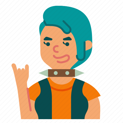 User, woman, profile, people, avatar, rock icon - Download on Iconfinder