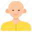 avatar, profile, man, user, boy, male, bald, head, old 