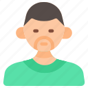avatar, profile, man, user, boy, male, young, person, mustache