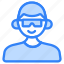 avatar, profile, man, user, boy, male, sunglasses, cool, specticles 