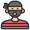 avatar, profile, man, user, boy, male, crime, criminal, thief