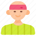 avatar, profile, man, user, boy, male, athlete, head, band
