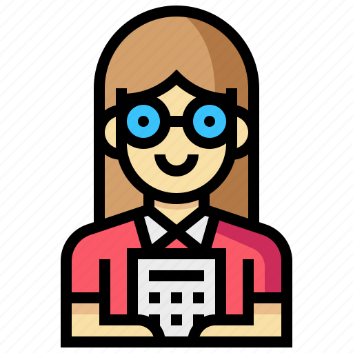 Accountant, avatar, human, occupation, profession, woman icon - Download on Iconfinder