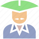 asian, avatar, conical, costume, hat, man, traditional