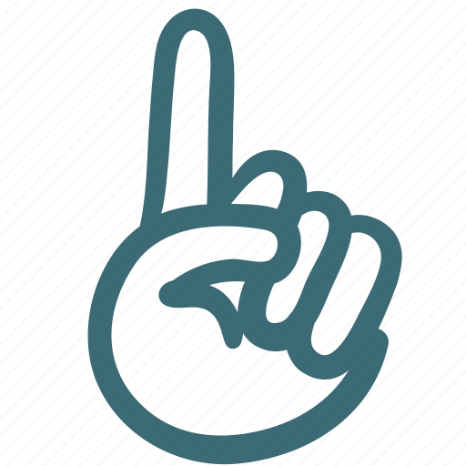 Doodle, finger, hand, no, point, pointing up icon - Download on Iconfinder