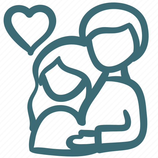 Couple, doodle, family, heart, lover, parents icon - Download on Iconfinder