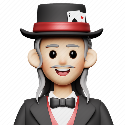 Magician, avatar, wizard, witch, person, magic, man 3D illustration - Download on Iconfinder