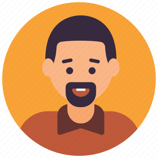 Bearded man, hipster, male avatar, male person, young man icon - Download on Iconfinder