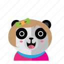 avatar, costume, cute, kid, panda, smile, style