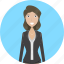 accountant, avatar, career, character, face, female, profession 