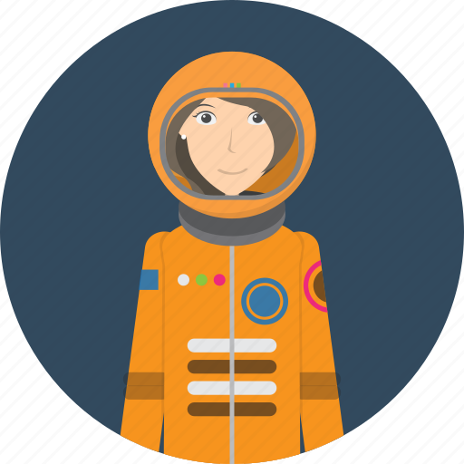 Astronaut, avatar, career, character, face, female, profession icon - Download on Iconfinder