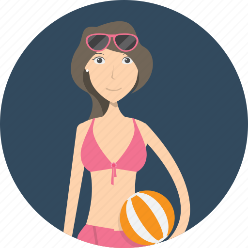 Athlete, avatar, beachlady, career, character, female, profession icon - Download on Iconfinder