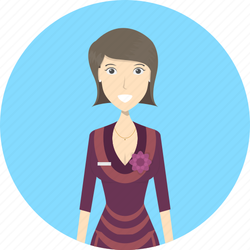 Avatar, career, character, female, lady, profession, reservation icon - Download on Iconfinder