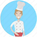 avatar, baker, career, character, chef, female, profession