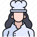 avatar, chef, girl, profession, woman