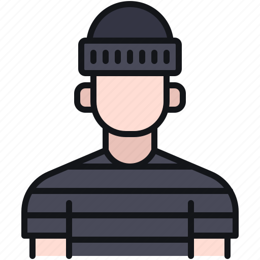 Avatar, burglar, criminal, man, user icon - Download on Iconfinder