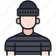 avatar, burglar, criminal, man, user 