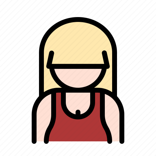 Avatar, blonde, girl, user, user avatar, woman, women icon - Download on Iconfinder