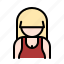 avatar, blonde, girl, user, user avatar, woman, women 