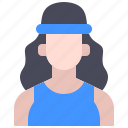 avatar, girl, run, running, sport