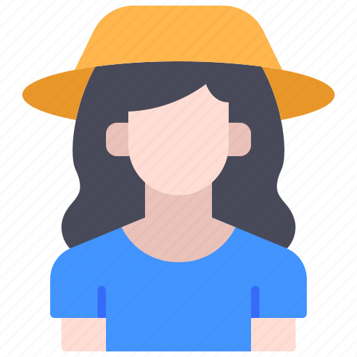 Avatar, girl, hat, pamela, woman icon - Download on Iconfinder