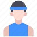 avatar, man, run, running, sport