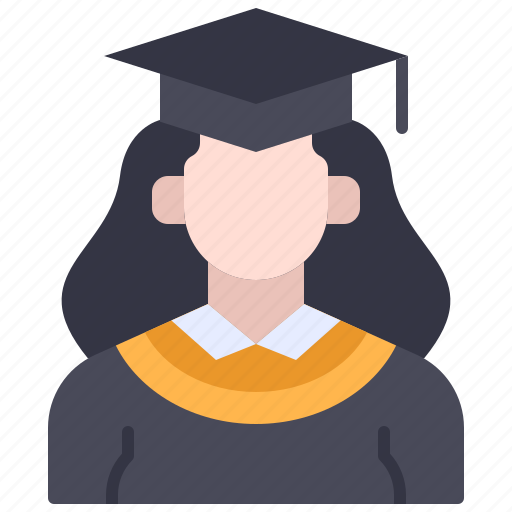 Avatar, girl, graduation, student, woman icon - Download on Iconfinder