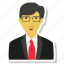 avatar, businessman, man, moustache, person, shades 
