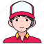 delivery, man, shipping, boy, avatar, user, person, people, service 