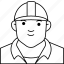 engineering, man, boy, avatar, user, person, labor, safety, helmet 