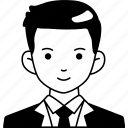 business, man, boy, avatar, user, person, people, necktie, suit