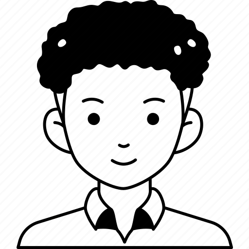 Man, boy, avatar, user, person, people, curly icon - Download on Iconfinder