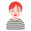avatar, boy, shirt, stripe, student, teenage 