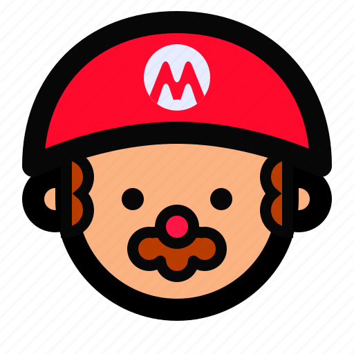 Avatar, face, flat icon, game, man, mario bros, person icon - Download on Iconfinder