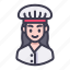 avatar, character, job, professions, person, female, chef, cook, food 
