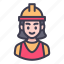 avatar, character, job, professions, people, person, female, construction, building 