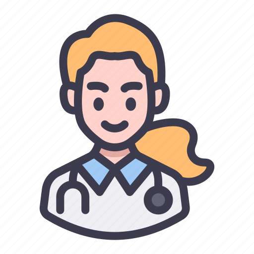 Avatar, character, job, professions, people, female, doctor icon - Download on Iconfinder