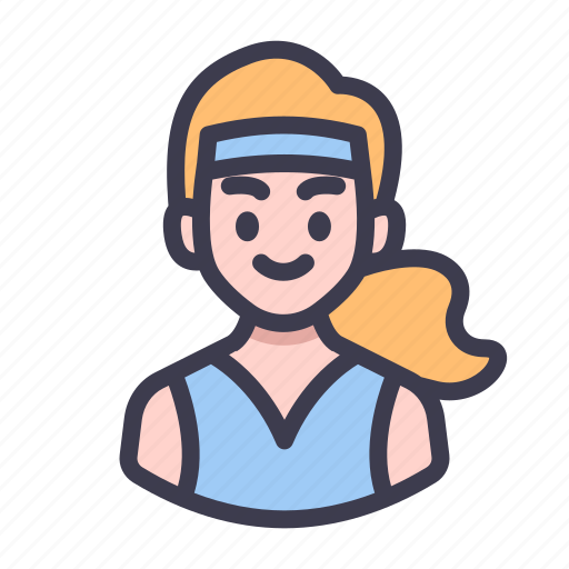 Avatar, character, job, professions, person, female, sport icon - Download on Iconfinder