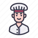 avatar, character, job, professions, person, male, chef, cook, food