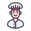 avatar, character, job, professions, person, male, chef, cook, food 