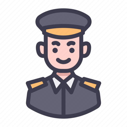 Avatar, character, job, professions, male, police, law icon - Download on Iconfinder