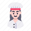 avatar, character, job, professions, person, female, chef, cook, food
