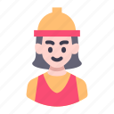 avatar, character, job, professions, people, person, female, construction, building